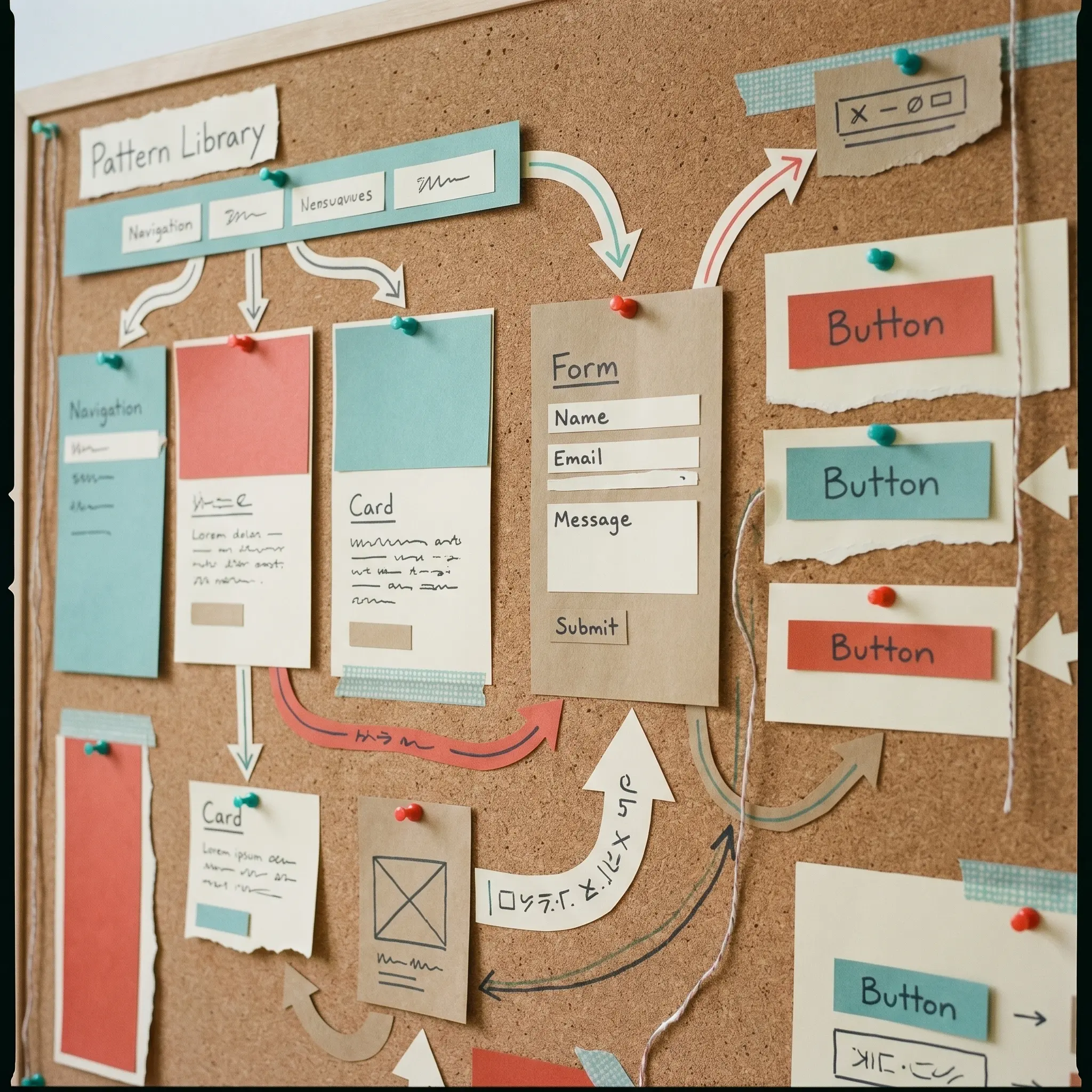 A hand-built grid of website modules, captions, and citation routes